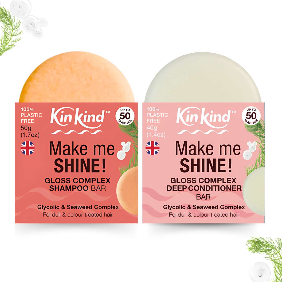 Shampoo and Conditioner Bars KinKind Plastic Free