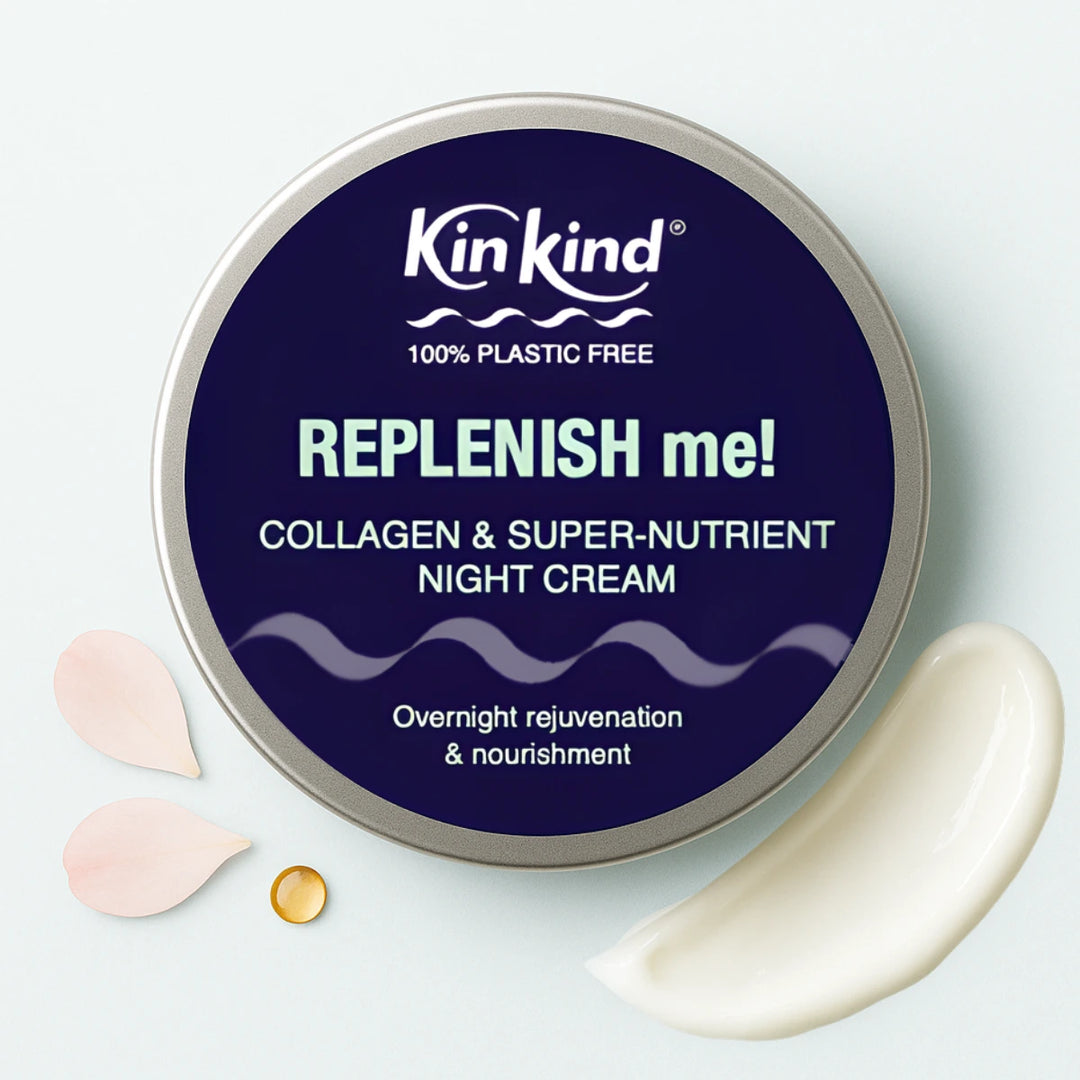 REPLENISH me! Collagen & Super-Nutrient Night Cream. For Overnight Rejuvenation & Nourishment.