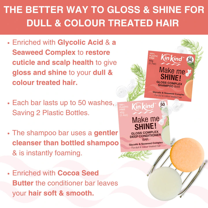 Make me SHINE! Get Started Hair & Beauty Bundle. For Colour Treated & Dull Hair. Saves 5 Plastic Bottles