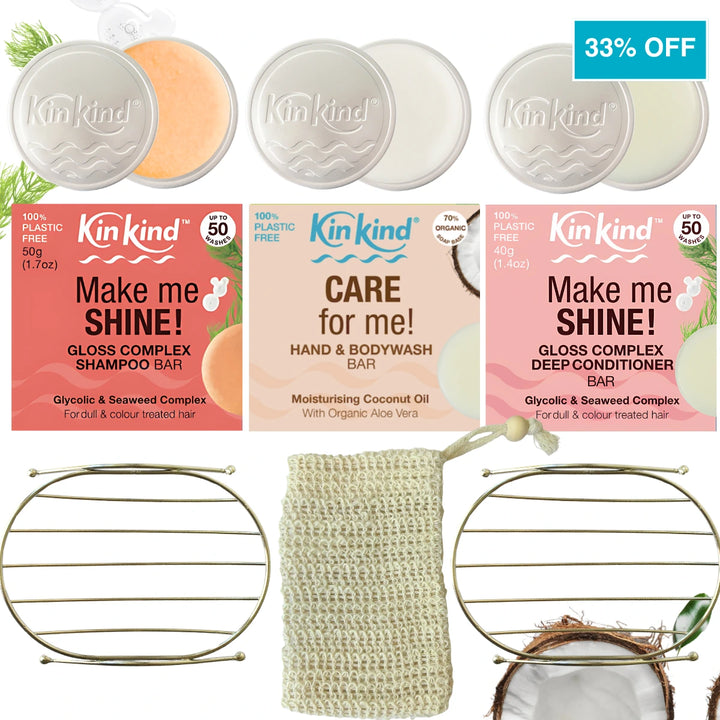 Make me SHINE! Get Started Hair & Beauty Bundle. For Colour Treated & Dull Hair. Saves 5 Plastic Bottles