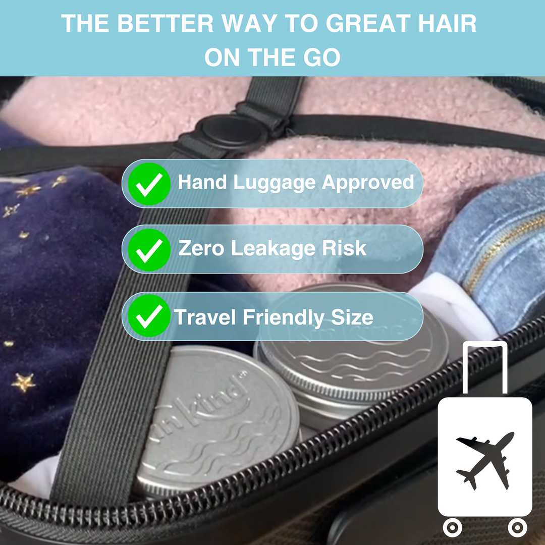 TAKE me! TRAVEL GIFT SET. 2in1 Shampoo & BodyWash bars + 2 Travel Storage Tins. For All Hair Types. Saves 4 plastic bottles!