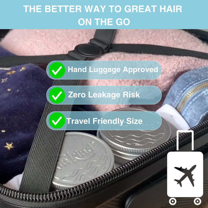TAKE me! TRAVEL GIFT SET. 2in1 Shampoo & BodyWash bars + 2 Travel Storage Tins. For All Hair Types. Saves 4 plastic bottles!