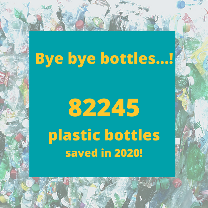 KINKIND HELPS STOP PLASTIC POLLUTION! 82245 PLASTIC BOTTLES SAVED IN 2020!