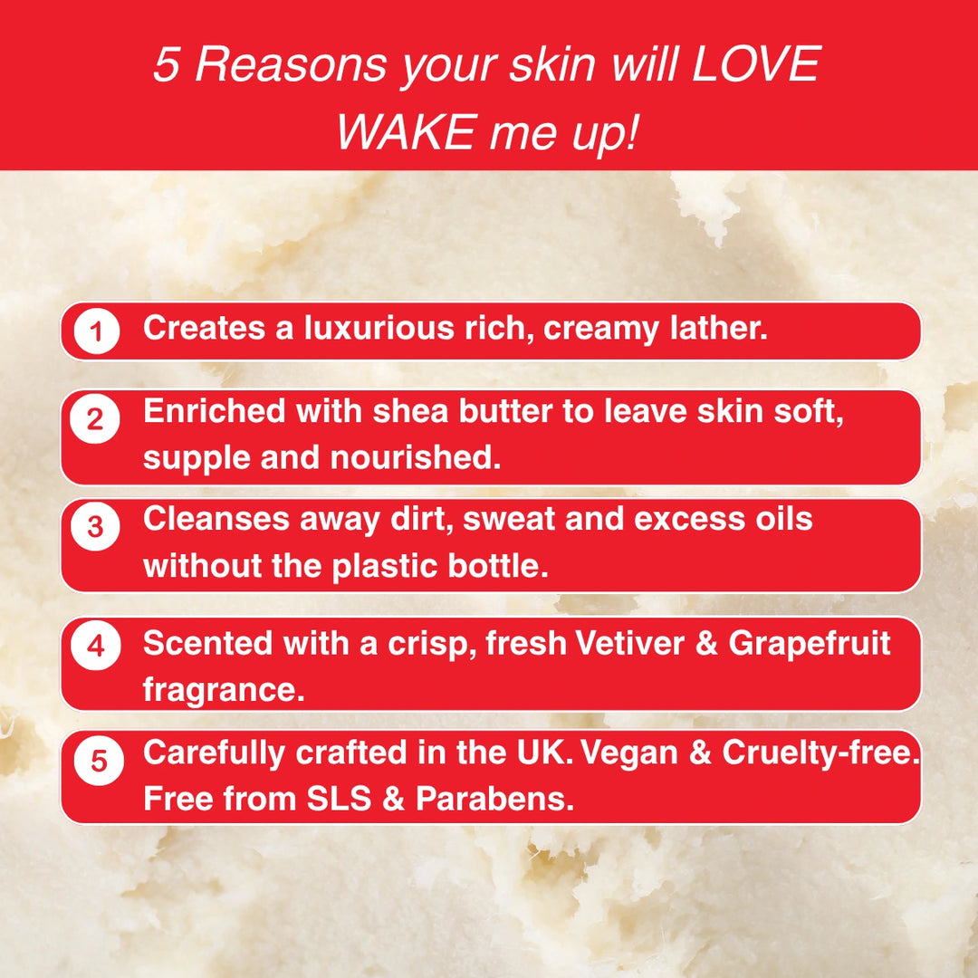 WAKE me up! Vetiver & Grapefruit BodyWash bar - NEW FORMULA
