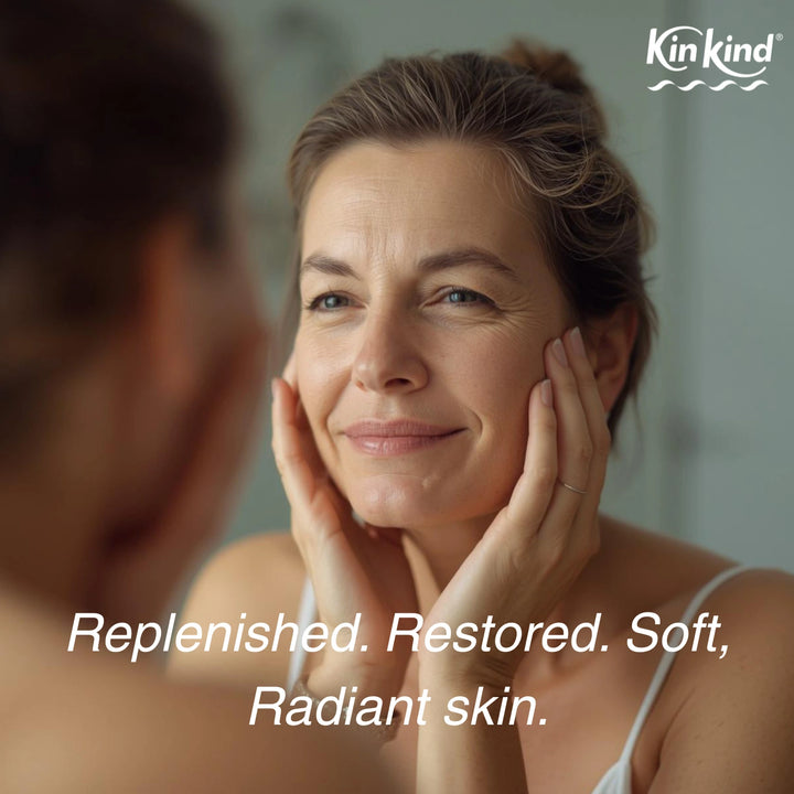 3 Sets for 2 REPLENISH & GLOW! Skincare. Collagen Moisturiser & Super Nutrient Night Cream
