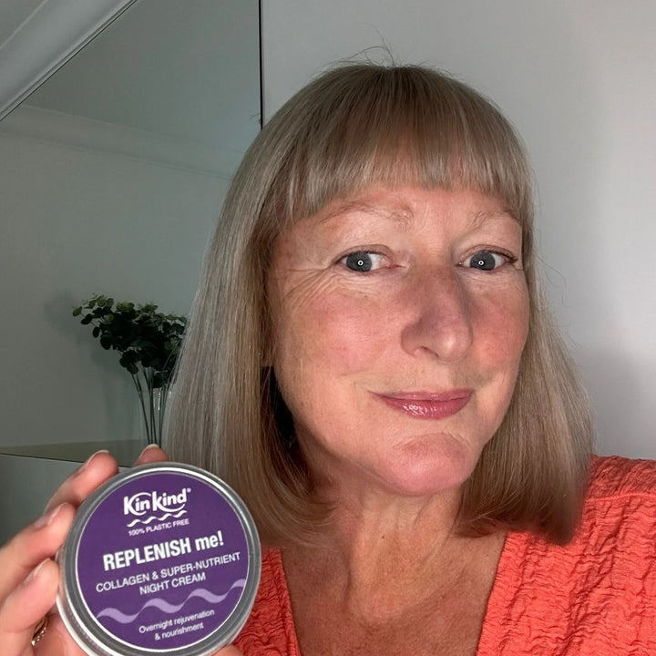 3 Sets for 2 REPLENISH & GLOW! Skincare. Collagen Moisturiser & Super Nutrient Night Cream