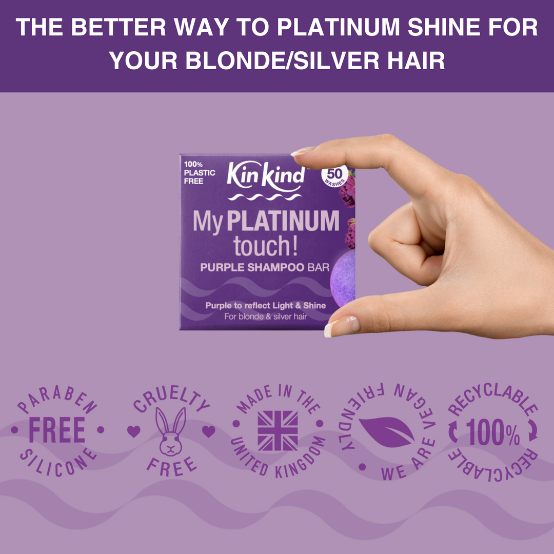 My PLATINUM touch! Purple Shampoo bar. For Blonde & Silver Hair. Saves 2 plastic bottles!