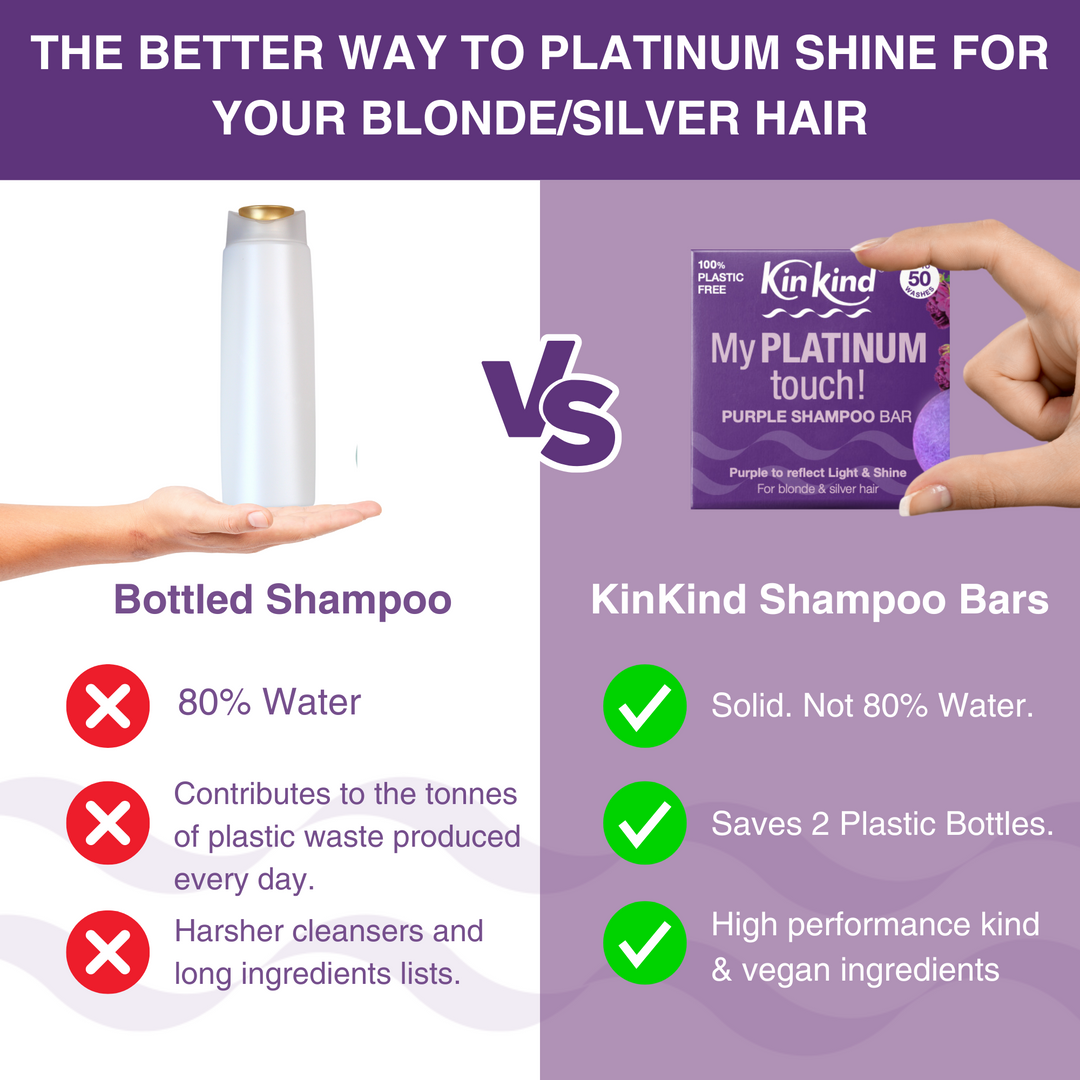 My PLATINUM touch! Purple Shampoo bar. For Blonde & Silver Hair. Saves 2 plastic bottles!