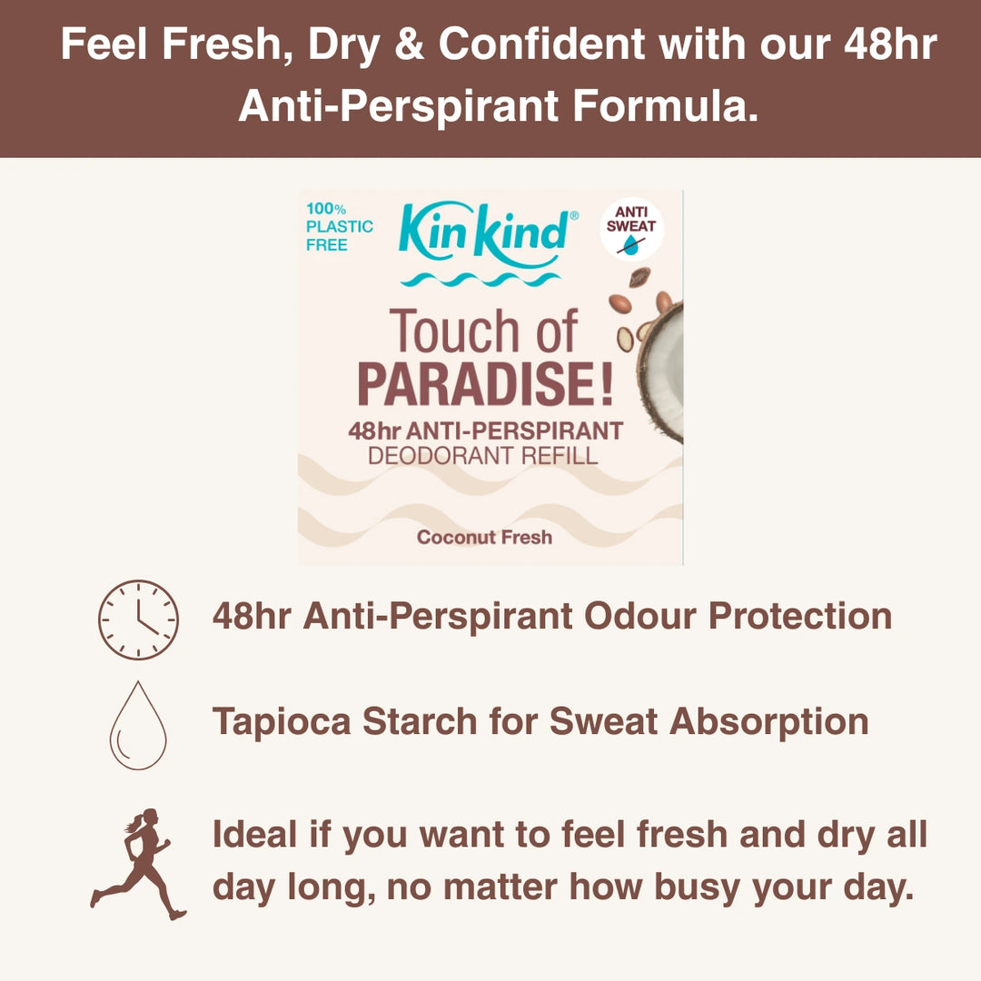 Touch of PARADISE! Anti-Perspirant Deodorant Refill Duo Pack