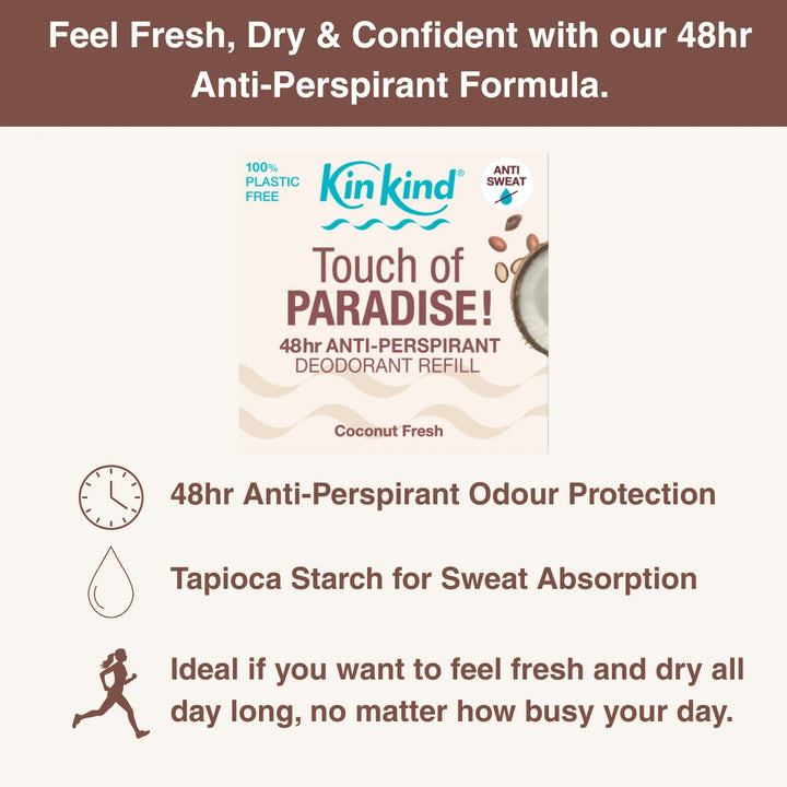 Touch of PARADISE! Anti-Perspirant Deodorant Refill Duo Pack