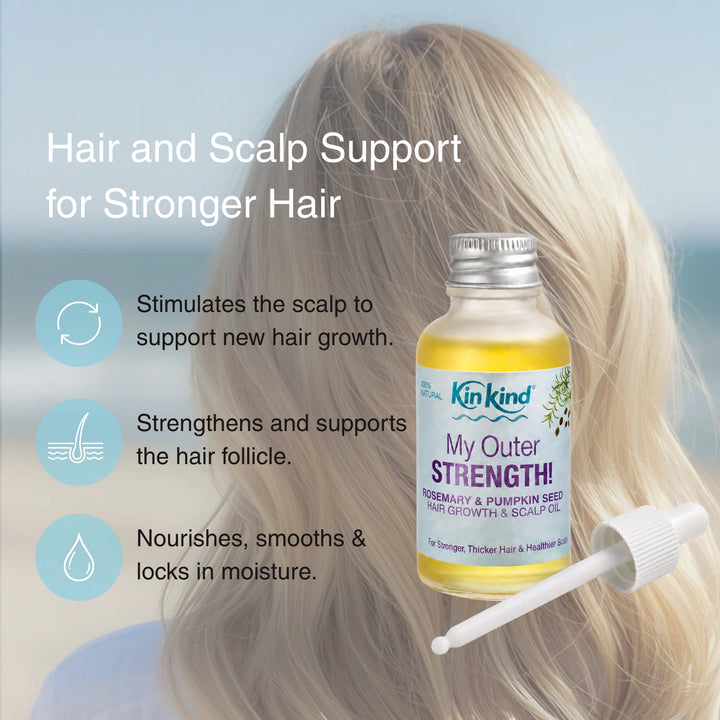 My Outer STRENGTH! Rosemary & Pumpkin Seed Pro-Hair Growth & Scalp Oil
