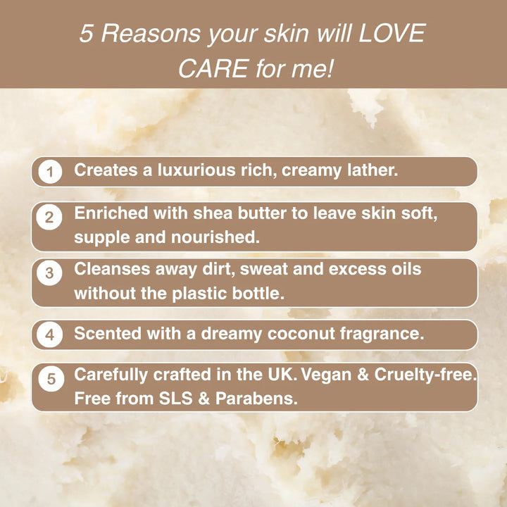 CARE for me! Coconut & Shea BodyWash Bar - NEW FORMULA