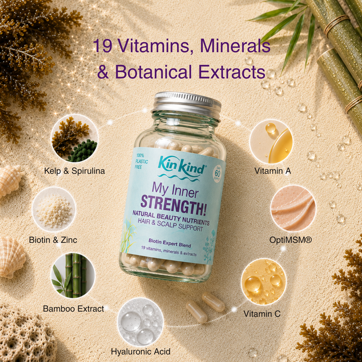 My Inner STRENGTH! Natural Beauty Nutrients. Hair & Scalp Support Supplements (60 days)