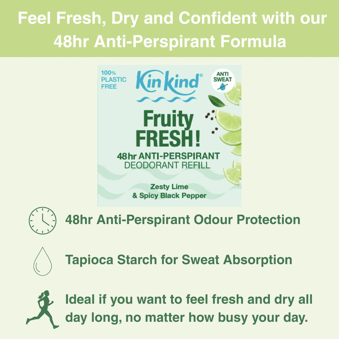 Fruity FRESH! Anti-Perspirant Deodorant Refill Bar Duo Pack