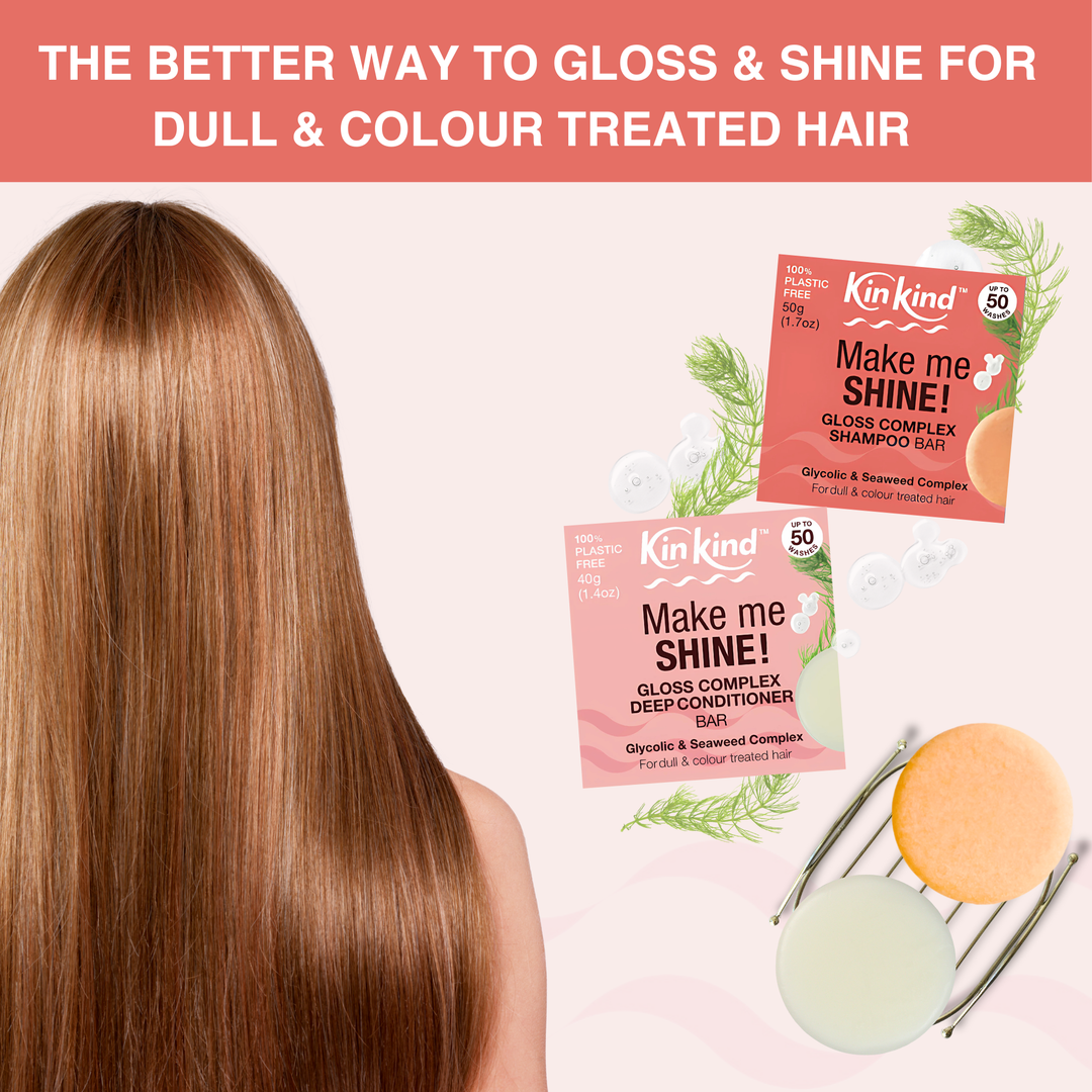 Make me SHINE! Gloss Complex Shampoo Bar. For Colour Treated & Dull Hair. Saves 2 plastic bottles!