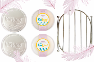 Be KIND! Shampoo & Conditioner bar BEAUTY GIFT SET with  metal storage rack and travel tins.