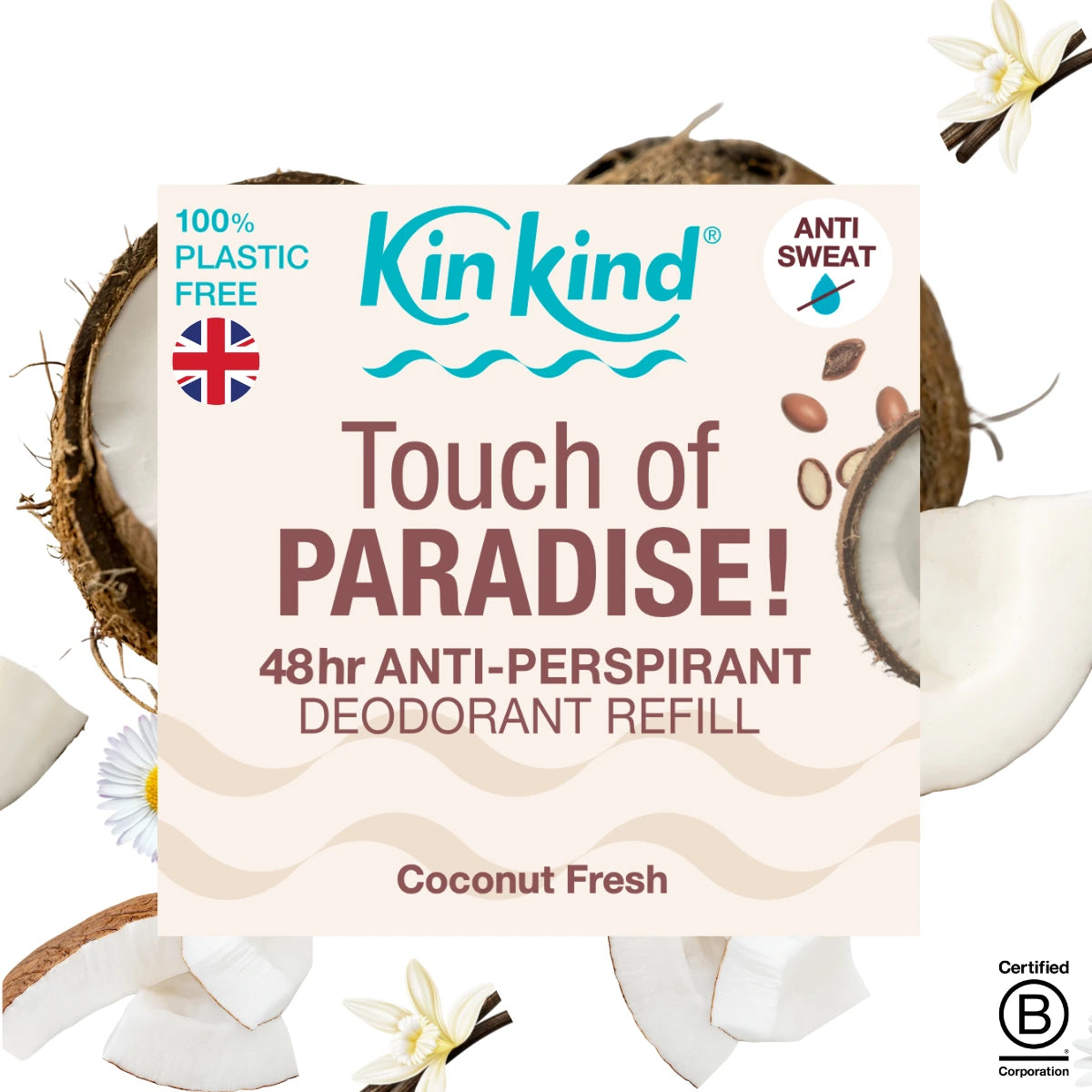 Touch PARADISE Anti Perspirant Deodorant Refill Bar