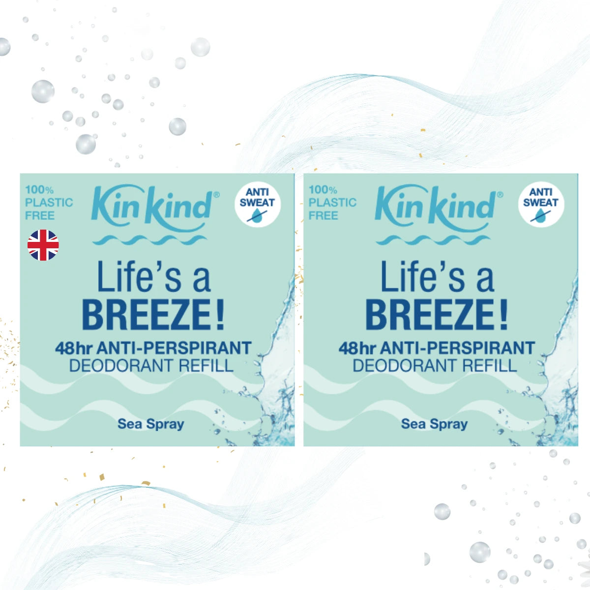 Lifes BREEZE Anti Perspirant Deodorant Refill Bar Duo Pack