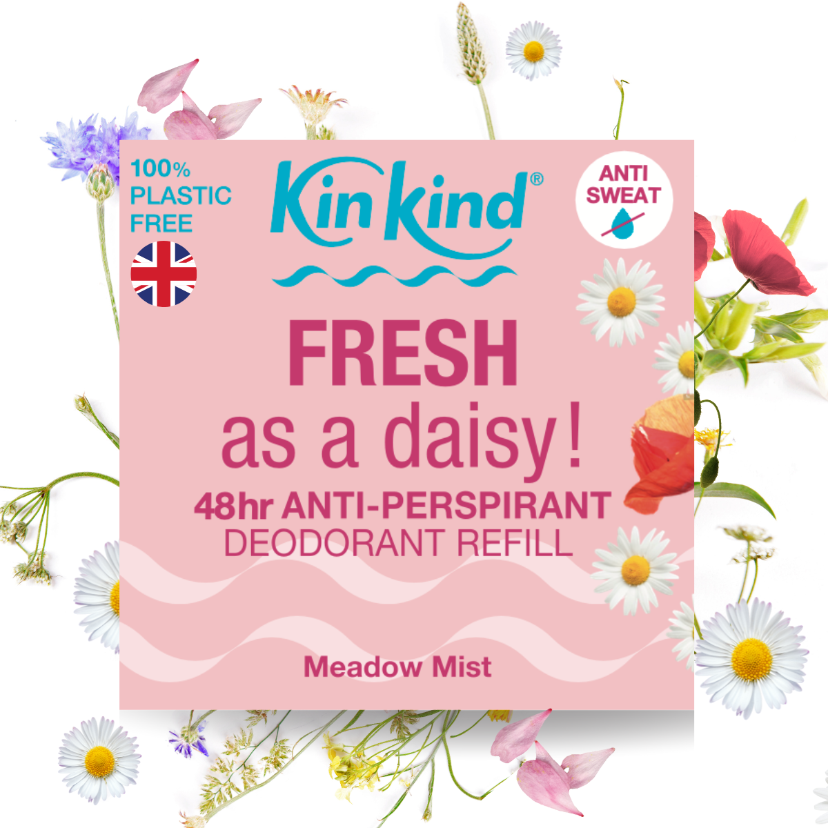FRESH as daisy Anti Perspirant Deodorant Refill Bar