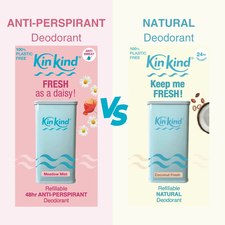FRESH as a daisy! 48hr Refillable Anti-Perspirant Deodorant Starter Pack (Plastic Free Forever Case + 1 Refill)
