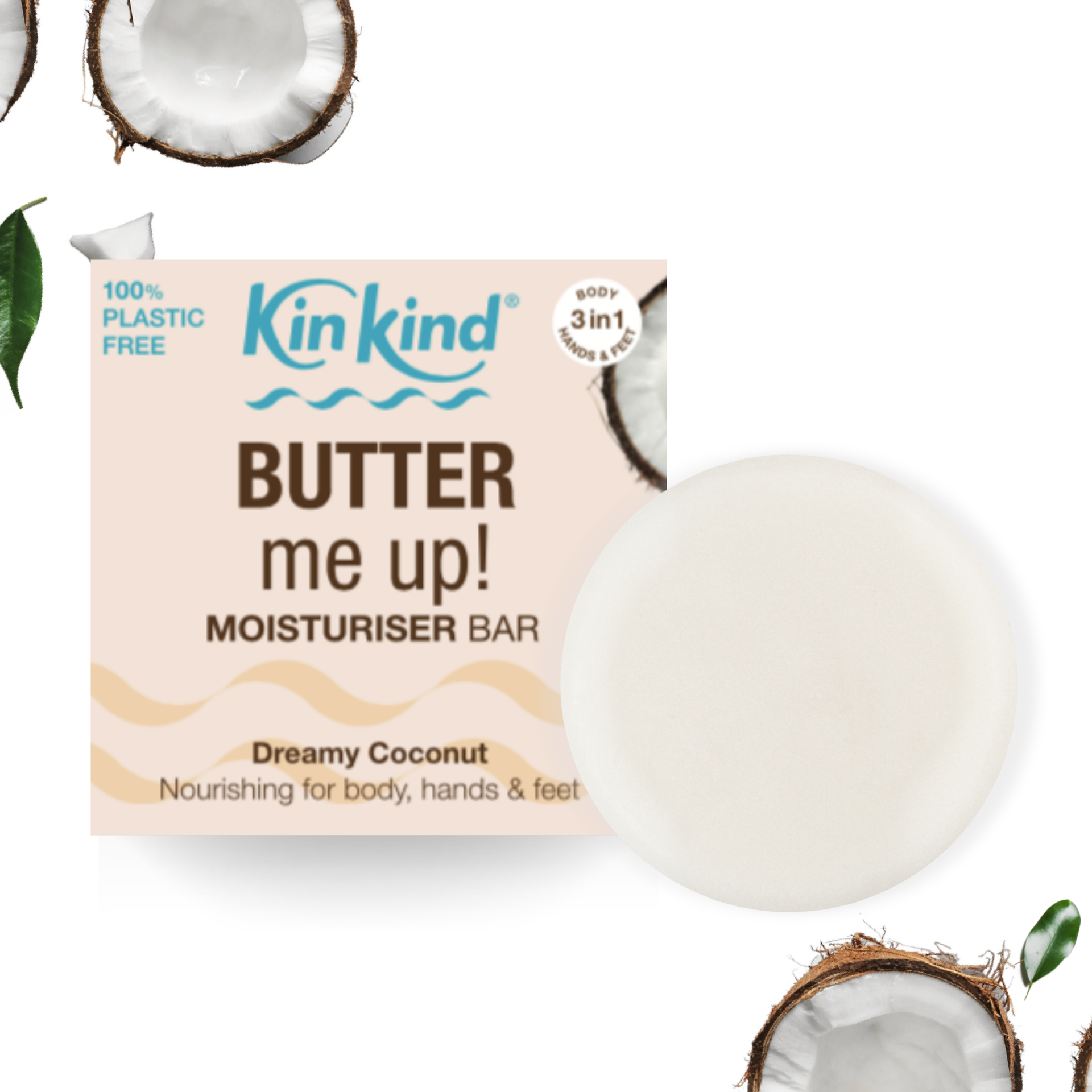 BUTTER me up Body Moisturiser bar. Saves 1 plastic bottle