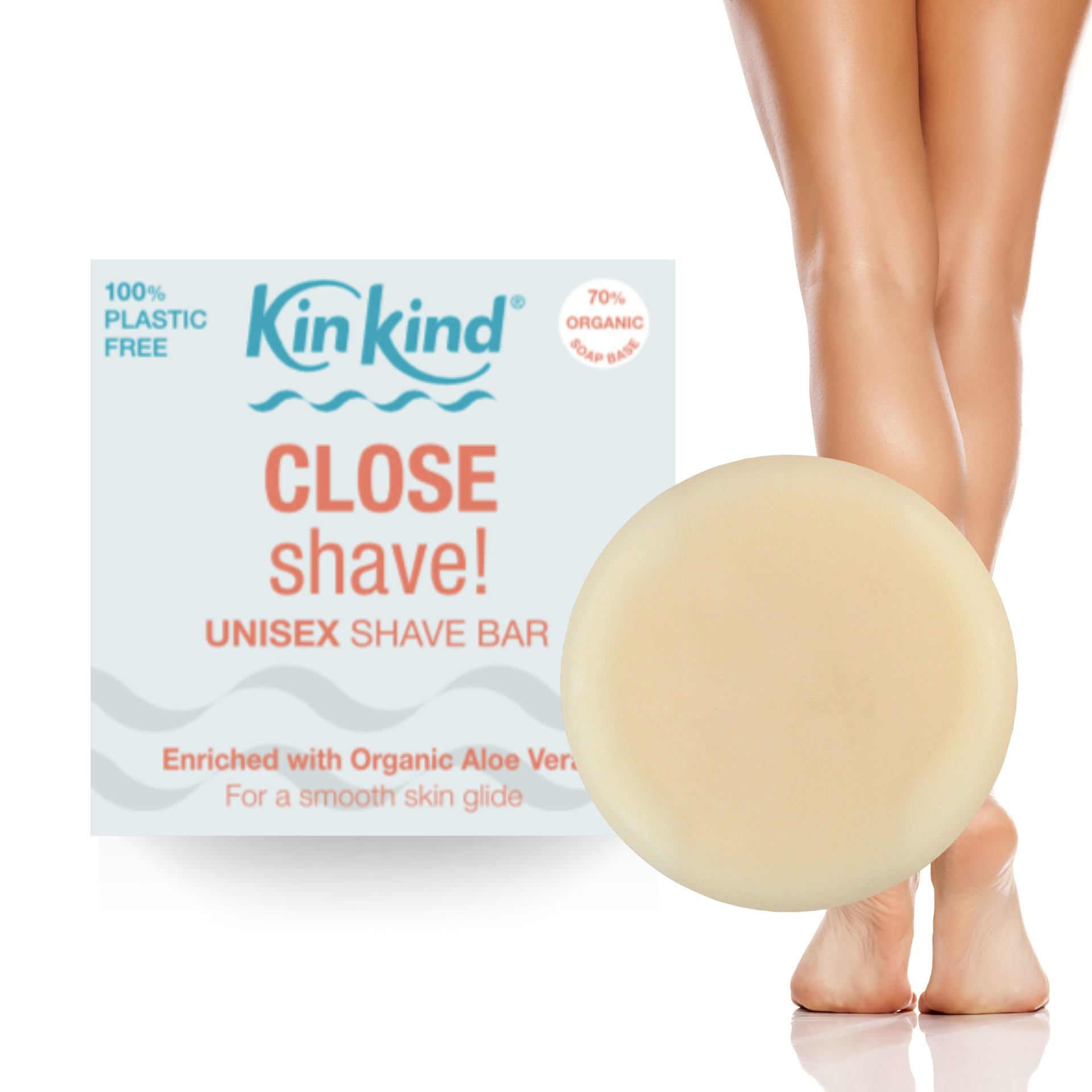 CLOSE shave Shave Bar. Saves 1 plastic tube or bottle