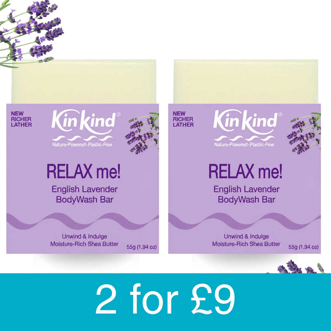 2 RELAX me! "Limited Edition" Lavender BodyWash bars for £9 - Save 18%