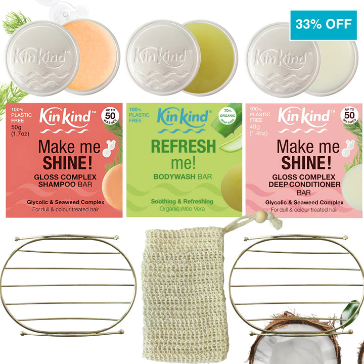 Make me SHINE! Hair & BodyWash Bundle. Restore & Shine for Colour Treated & Dull Hair