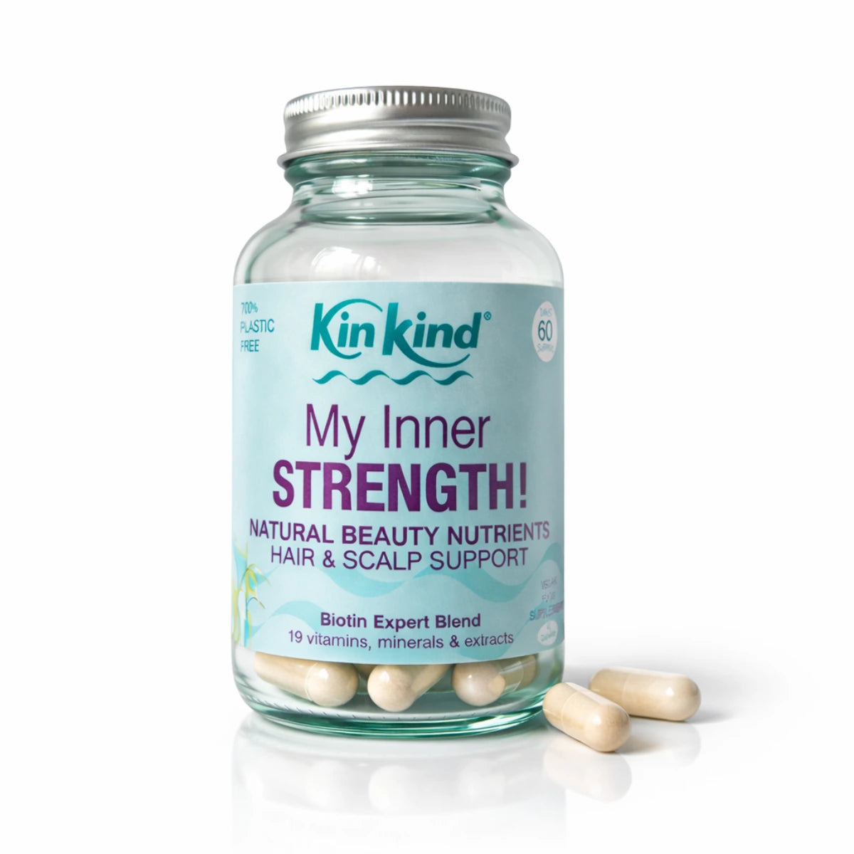 My Inner STRENGTH! Natural Beauty Nutrients. Hair & Scalp Support Supplements (60 days)