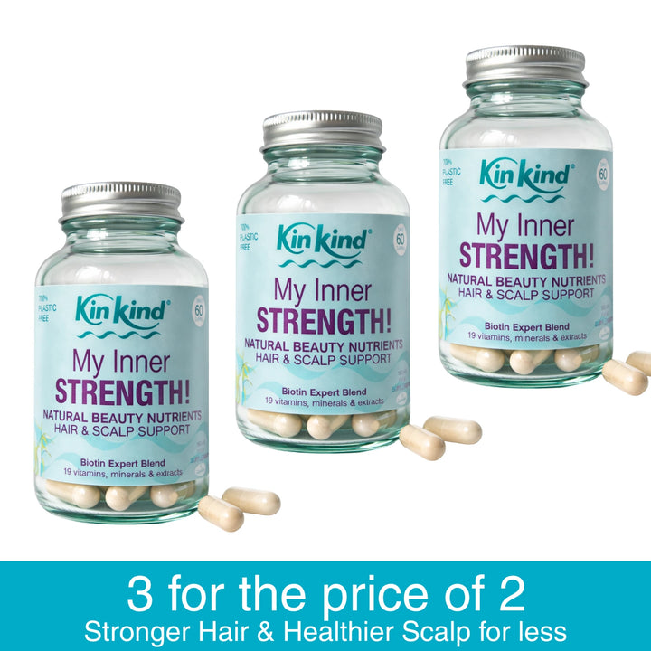 My Inner STRENGTH! Natural Beauty Nutrients. Hair & Scalp Support Supplements (60 days)