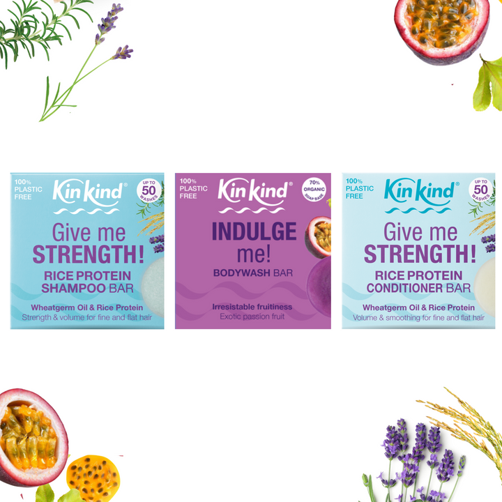 RELAX! Shampoo, Conditioner & BodyWash 3 bar bundle Saves 5 plastic bottles!