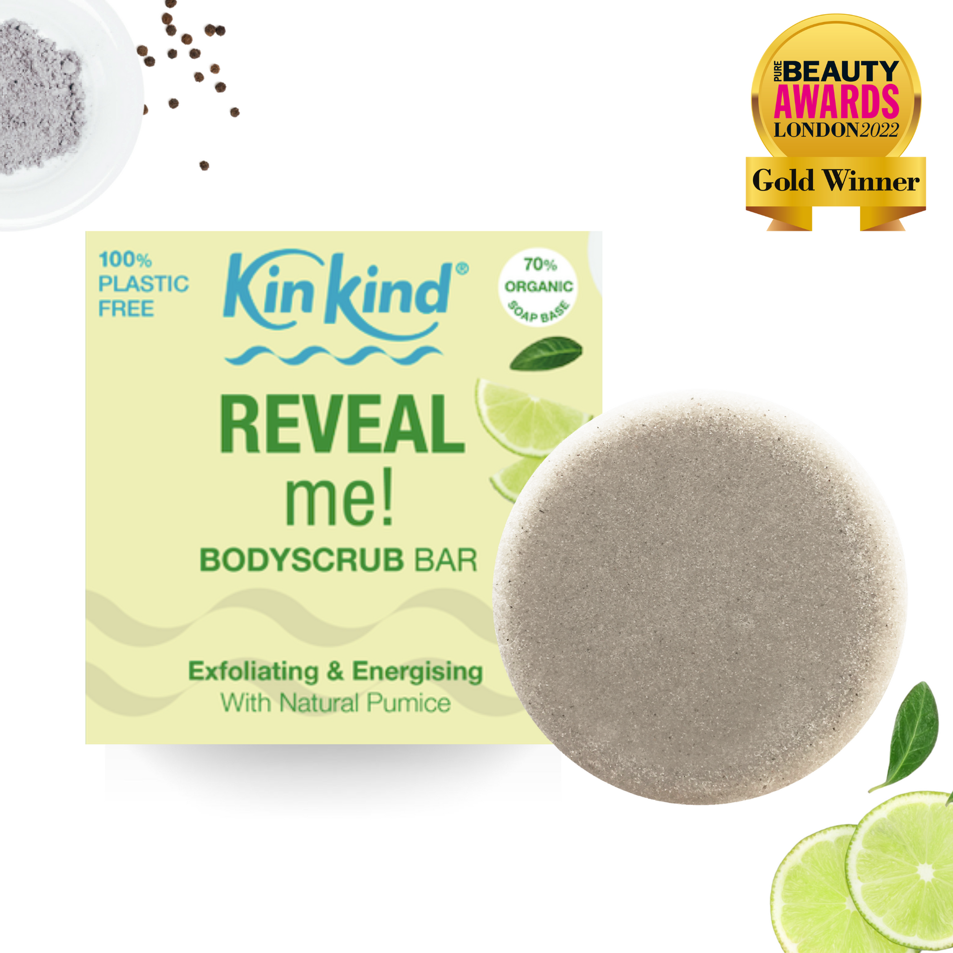 REVEAL me BodyScrub bar. Saves 1 plastic tube