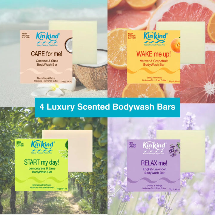 4 NEW Luxury Bodywash Bars Bundle - Save 25%