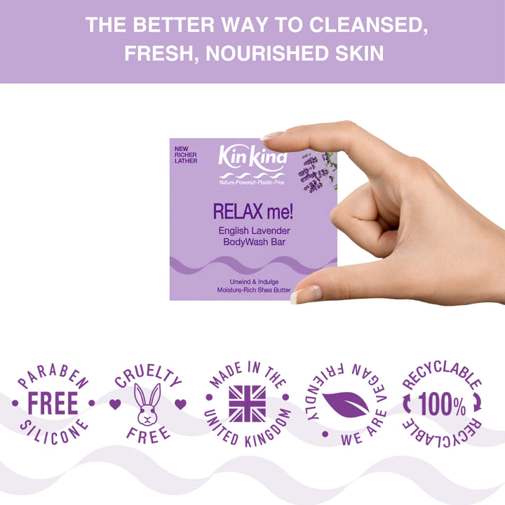 NEW Limited Edition RELAX me! English Lavender BodyWash bar