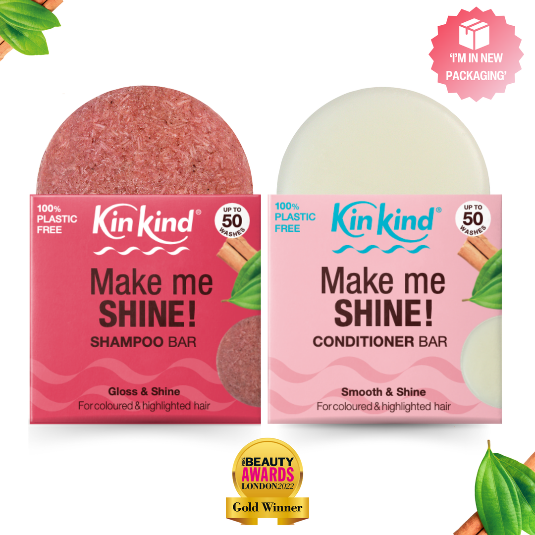 Make me SHINE! Shampoo bar + Conditioner bar. For Highlights & Coloured hair. Saves 4 plastic bottles!