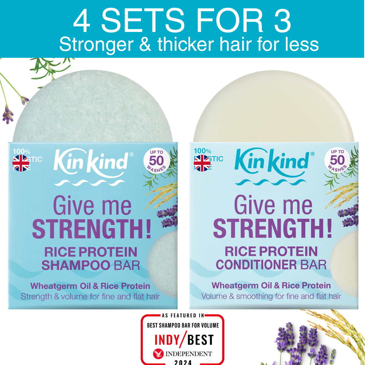 4 for 3 - Shampoo & Conditioner Bar Duo Sets – KinKind