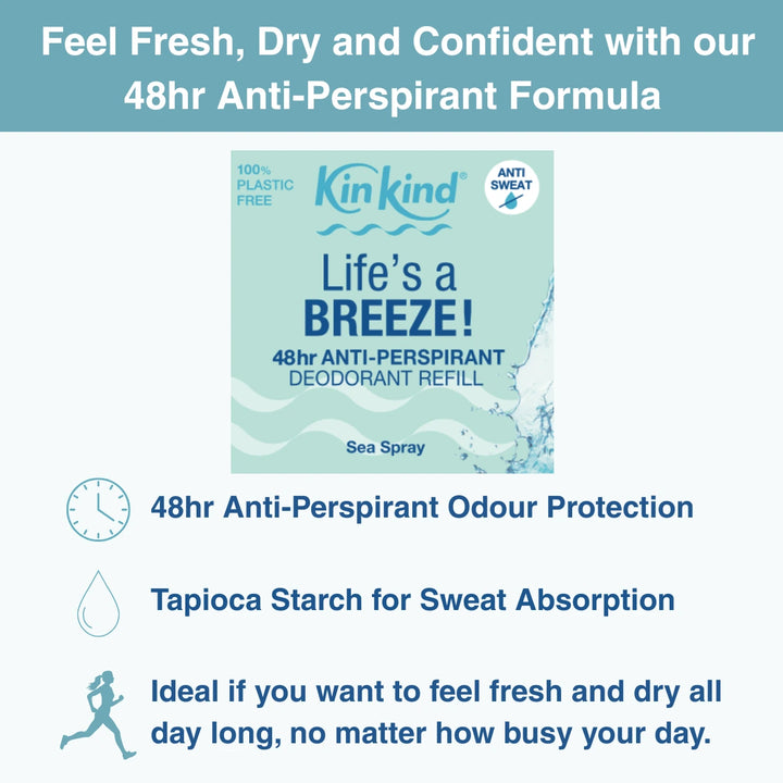 Life's a BREEZE! Anti-Perspirant Deodorant Refill Duo Pack