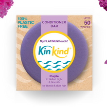 Load image into Gallery viewer, purple conditioner bar for blonde &amp; silver hair kinkind