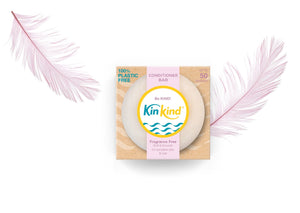 Be KIND! Conditioner bar pack visual included in gift set with wooden racks.