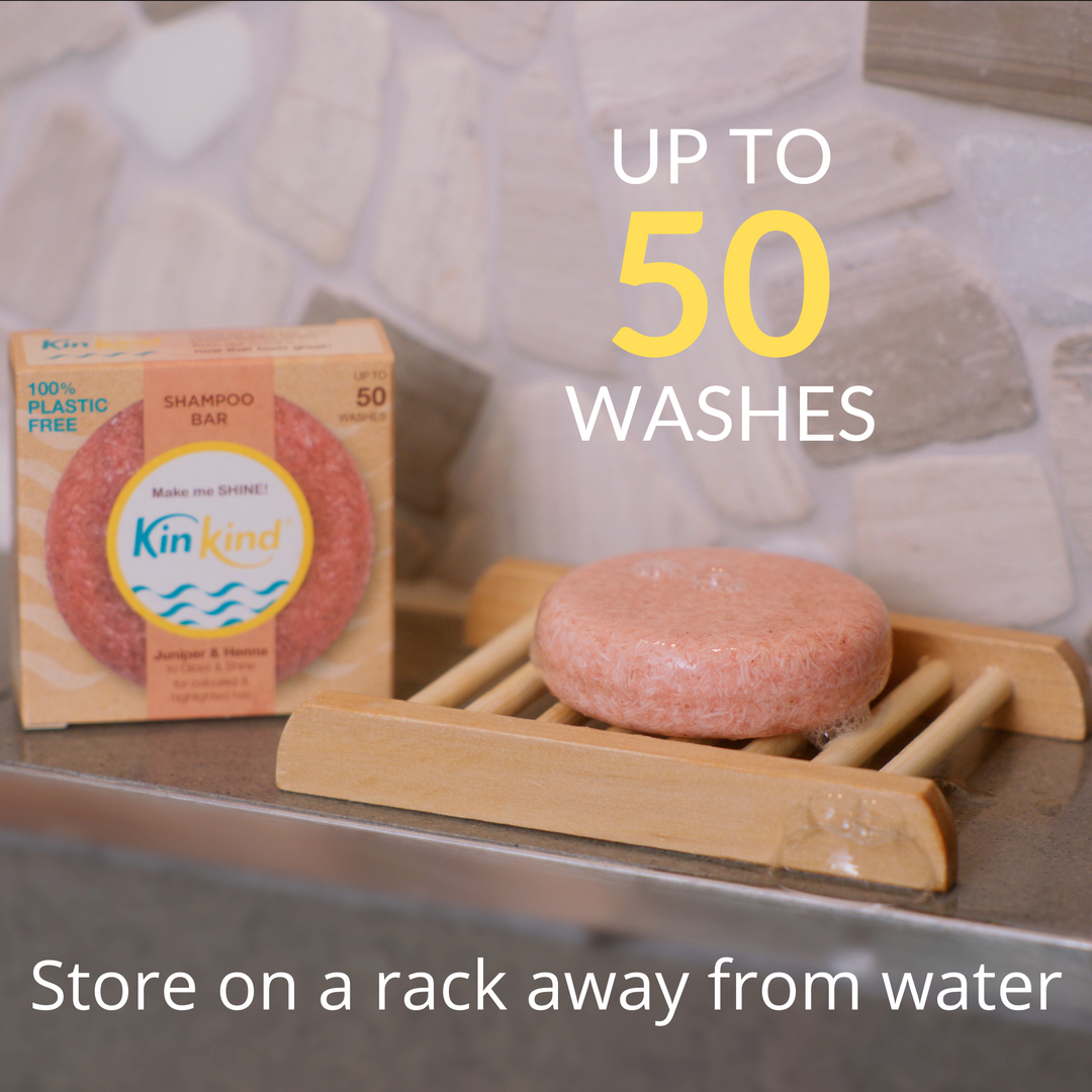 KinKind shampoo bars last up to 50 washes